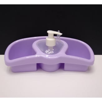 Органайзер для миття з дозатором для миючого засобу фіолетовий Titiz Plastik ZP-218