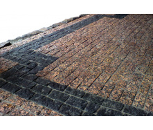 Гранітна Брусчатка червона колота
