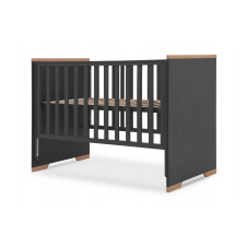 Ліжечко для немовлят Ранок-1 (68,4 × 122,9 см, темно-сірий)