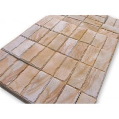 Фасадна пиляна плитка з рустом (обколка периметром) 40*20*2 Иршава