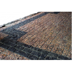 Гранітна Брусчатка червона колота Киев