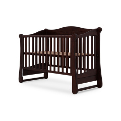 Ліжечко для немовлят Обійми (65,8 × 138,5 см, з маятником, горіх) Николаев