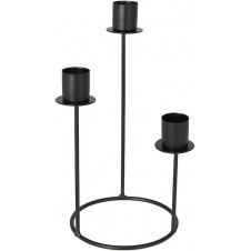 Декоративный подсвечник Bona 12х12х24 см Black (DP262392)