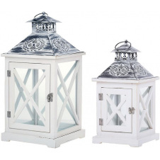 Набор подвесных фонарей-подсвечников BonaDi Nottingham 2 шт Белый (DP233201)