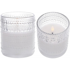 LED-свічка BonaDi 9x10 см Smoky Gray (DP231242) Умань