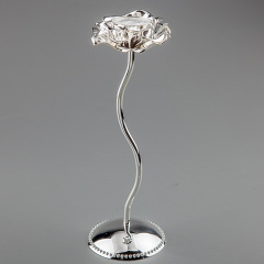 Декоративный подсвечник Sabefet Розочка 26 см Серебристый (AL230118) Киев