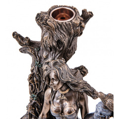 Подсвечник-фигурка Veronese Fantasy Girl 27x12 см Коричневый (AL229081) Чугуев