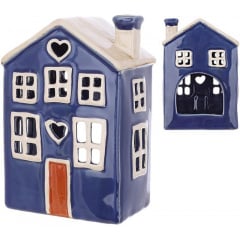 Интерьерный подсвечник BonaDi Old Town House N23 12х8х18 см Синий (DP231215) Киев