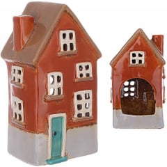 Интерьерный подсвечник BonaDi Old Town House N5 10х7.5х18 см Красный (DP231211) Одесса