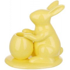 Интерьерный подсвечник Bona Yellow Rabbit 12 см (DP261651) Хмельницкий