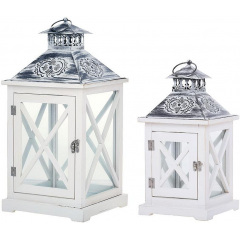 Набор подвесных фонарей-подсвечников BonaDi Nottingham 2 шт Белый (DP233201) Умань