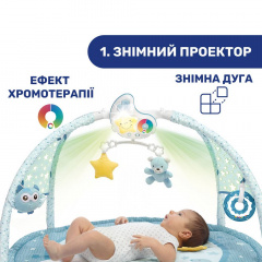 Коврик с дугами и ночником Chicco Луна 83x83x50 см Разноцветный (KD229648) Кропивницкий