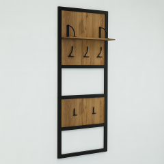 Прихожая в коридор Tobi Sho Остин ПЛ/1 в стиле Лофт с зеркалом, 1780x350x1900 мм Файервуд Черкассы