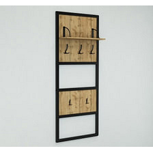 Прихожая в коридор Tobi Sho Остин ПЛ/1 в стиле Лофт с зеркалом, 1780x350x1900 мм Дуб аппалачи Луцк