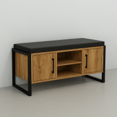 Комплект в прихожую Tobi Sho Рейден ПЛ/5 в стиле Лофт без зеркала, 1720x350x1900 мм Файервуд Полтава