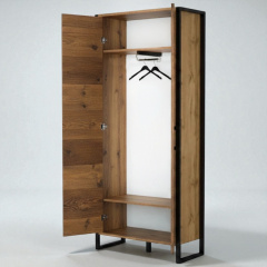 Прихожая модульная Tobi Sho Альто ПЛ/4 в стиле Лофт с зеркалом, 1780x350x1900 мм Файервуд Гайсин