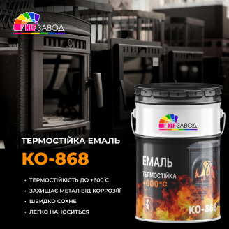 Термостойкая краска для печей и каминов +600 °С