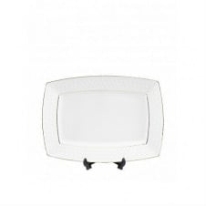 Тарілка фарфорова 17 см прямокутна Interos Снігова Королева 705718-А