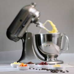 Планетарный миксер KitchenAid 5KSM150PSEMS ARTISAN, 4.83 л, серебряный медальон Одеса
