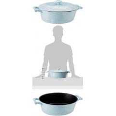 Кастрюля чугунная KitchenAid 5,7 литра гусятница KCTI60CRGB 8,4кг Киев