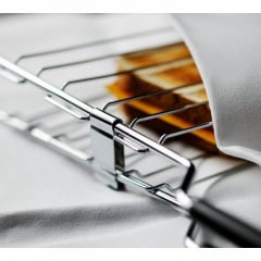 Тостер KitchenAid 5KMT4205EMS Artisan, на 4 хлебца, серебряный медальон Київ