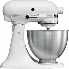Планетарный миксер KitchenAid Classic 5K45SSEWH, 4.3 л, белый глянец Київ