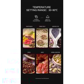 Дегидратор профессиональный Tekhniko DH-10HB-BK черный (10 лотков 40*38см)