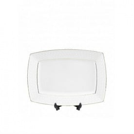 Тарелка фарфоровая 17 см прямоугольная Interos Снежная Королева 705718-А