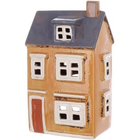 Интерьерный подсвечник BonaDi Old Town House N25 13х9х22 см Коричневый (DP231217)