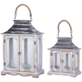 Набор подвесных фонарей-подсвечников BonaDi Nottingham 2 шт Белый (DP233203)