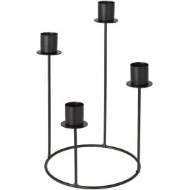 Декоративный подсвечник Bona 14х14х27 см Black (DP262391)