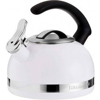 Чайник KitchenAid KTEN20CWH 2.0-Quart Kettle with C Handle and Trim Band - White
