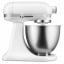 Миксер планетарный KitchenAid Mini 5KSM3311XEFW мини с чашей 3,3л Матовый Белый Киев