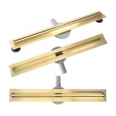 Трап для душу Rea Neox Slim Pro 90, матове золото (REA-G2716) Київ