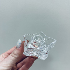 Підсвічник OLens 8030-370 Зірка 9х9x4 см Прозорий (23563) Київ