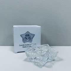 Підсвічник OLens 8030-370 Зірка 9х9x4 см Прозорий (23563) Київ