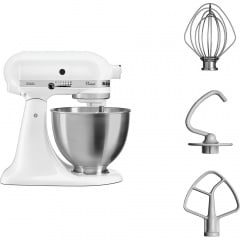 Планетарний міксер KitchenAid Classic 5K45SSEFW,4.3 л, білий матовий Кропивницкий