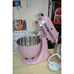 Планетарний міксер KitchenAid 5KSM150 ARTISAN, 4.83 л, рожевий + рожева чаша Киев