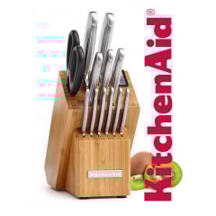 Набір кухонних ножів KitchenAid KKFSS14BO 14 предметів із точилом для ножів Житомир