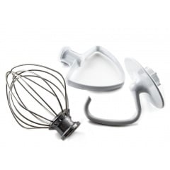 Міксер планетарний KitchenAid Mini 5KSM3311XEFW міні з чашею 3,3 л Матовий Білий Полтава