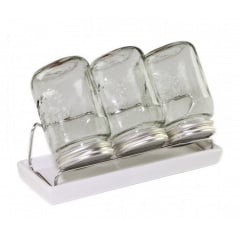 Набір для пророщування насіння Eschenfelder: 3 банки на 1000 мл, білий Київ