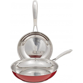 Набір сковорідок KitchenAid KCS08TPER, 21см + 26см