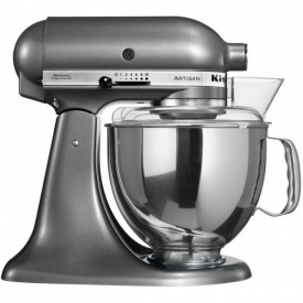 Планетарний міксер KitchenAid 5KSM150PSEMS ARTISAN, 4.83 л, срібний медальйон