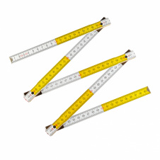 Лінійка дерев'яна складна Polax 1 м Різнокольоровий (38-071)