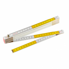 Лінійка дерев'яна доладна Polax 2 м Різнокольоровий (38-072) Умань