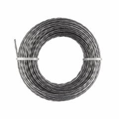 Жилка для триммера Polax Крученый квадрат с кордом 2,4 мм 15 м Серебристый (70-085) Житомир