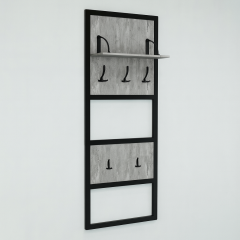 Прихожая в коридор Tobi Sho Остин ПЛ/1 в стиле Лофт с зеркалом, 1780x350x1900 мм Хортица Винница