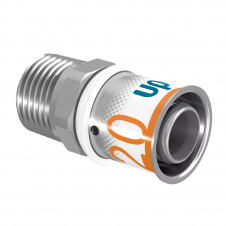 Штуцер Uponor S-Press Plus 20-G1/2" MT зовнішня різьба (1070504)