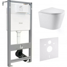 Інсталяція для унітазу Volle Master Evo 3 в 1 + унітаз Imprese Dobry Twist з сидінням Slim soft-close (c06802203+212010)