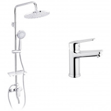 Душова система 2 в 1 Kroner Armada-C064K + змішувач Hagen-C010 (KRAC064KC010)